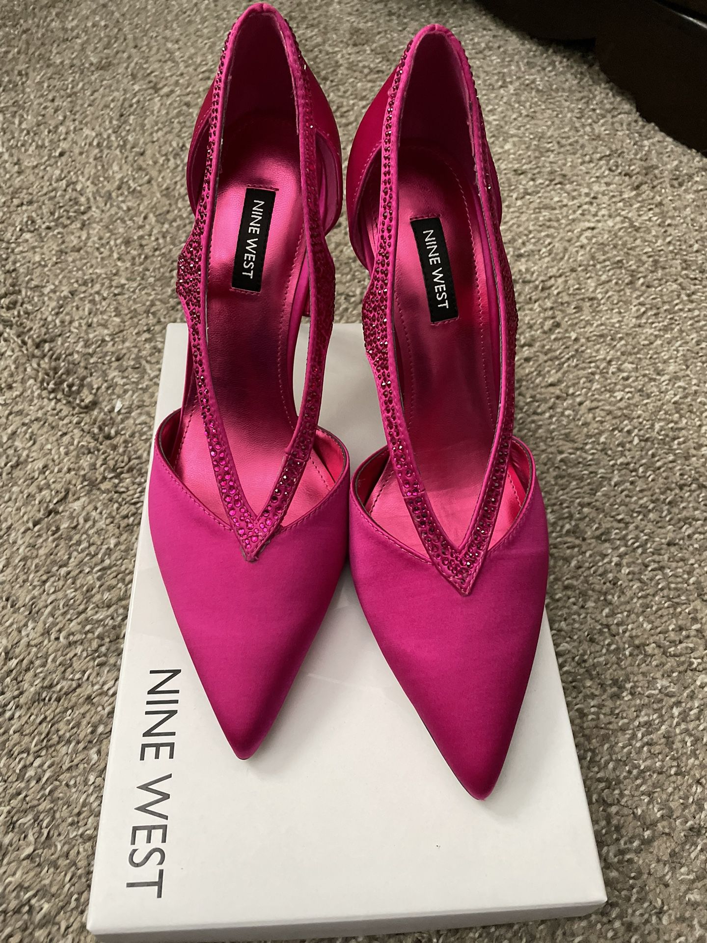 Nine West 7.5 Hot Pink Heels