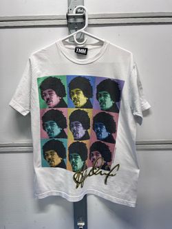 Jimi Hendrix Pop Art Graphic T-Shirt White 2008 TMM Men’s Medium