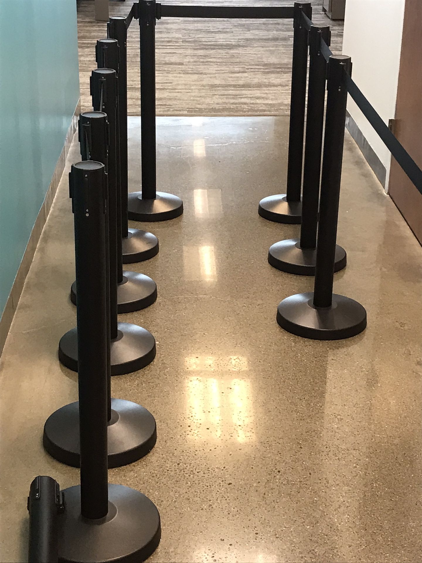 Barrier Stanchion Post Restrict able Belt Queue Poles