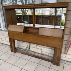 Queen Headboard with storage