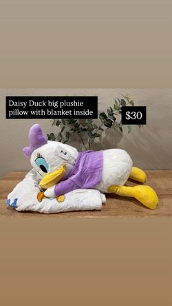 Daisy Duck Plush Pillow with Blanket