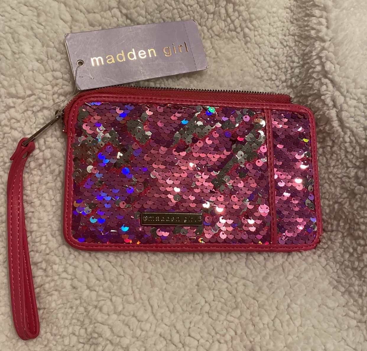 Sequin Wristlet Pouch
