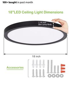 BRAND NEW - 18" ROUND CEILING LED LIGHT.