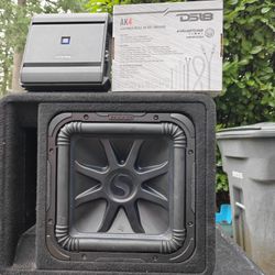 Kicker L7 12" Sub Ported Box Amp And Wiring Kit