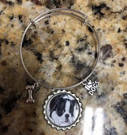 Boston terrier bracelet