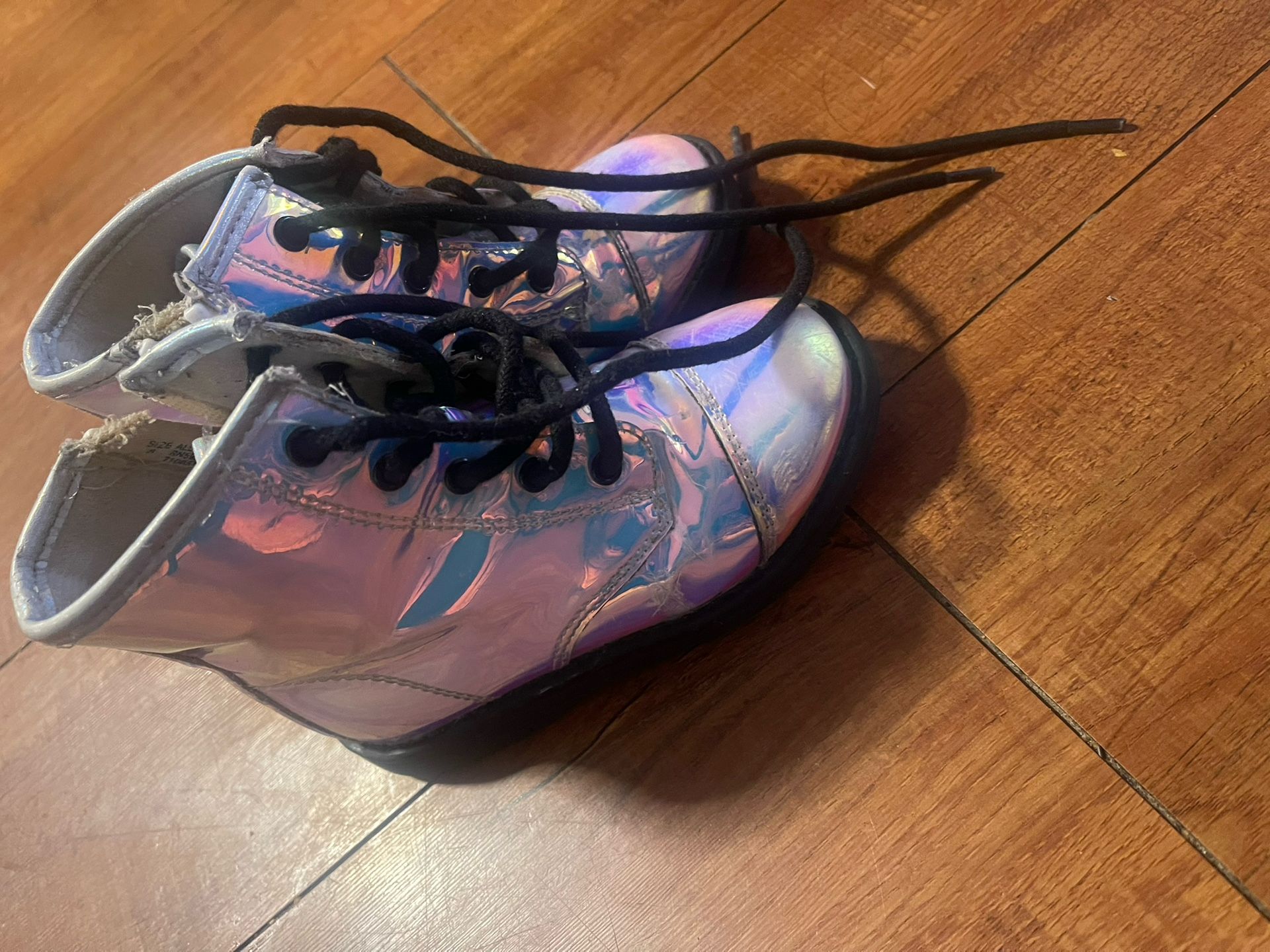 Iridescent Toddler Boots
