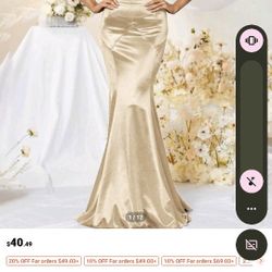 Champagne Prom/Formal Dress