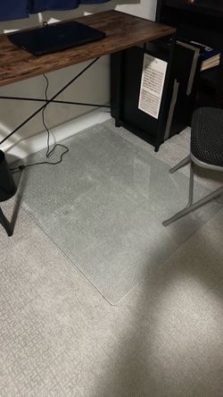 $150 Vitrazza Glass Chair Mat 36x42”