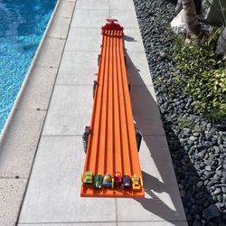Hot Wheels Super 6-Lane Raceway - 8ft Track with Lights & Sounds: