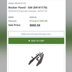 Rocker Panel For Chevy Colorado 