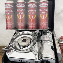Mini Estufa De Gas Con 4 Taques De Gas 