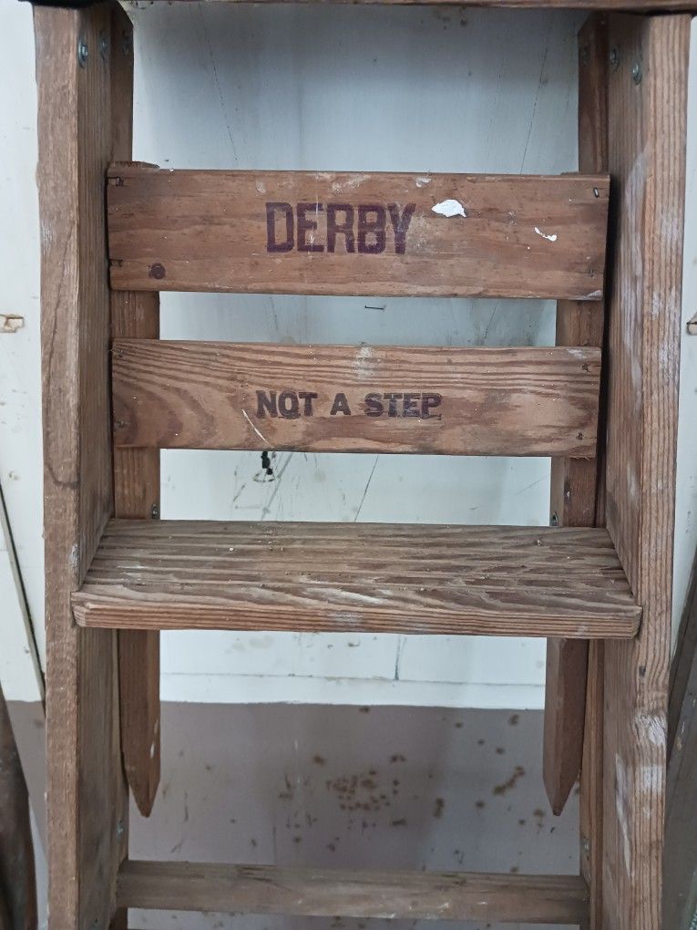 Derby 5' Foot Wood Step Ladder