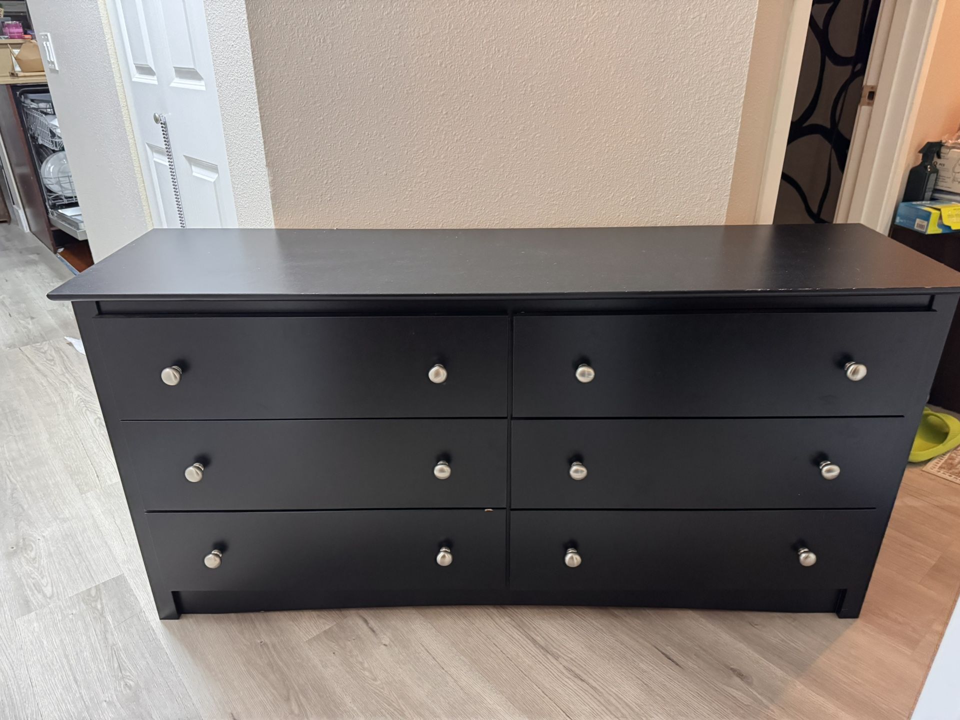 Black 6 Drawer Dresser