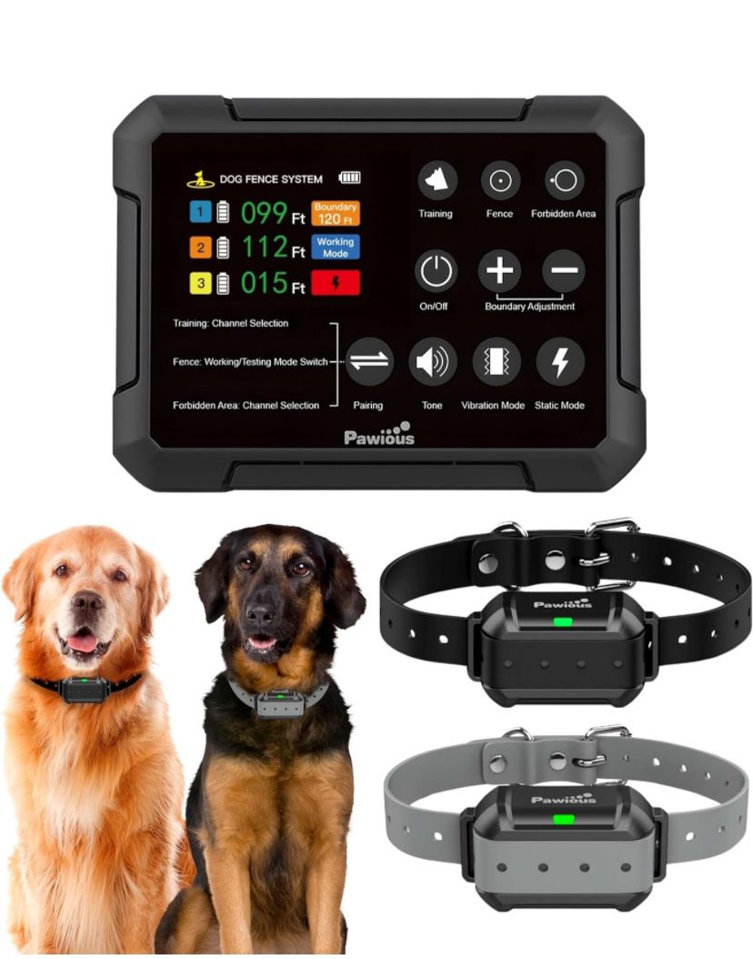 New in the box Wireless Dog Fence, Set for 2 Dogs, Plus Version