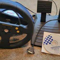 Vintage Thrustmaster Super Sport Wheel And Pedals