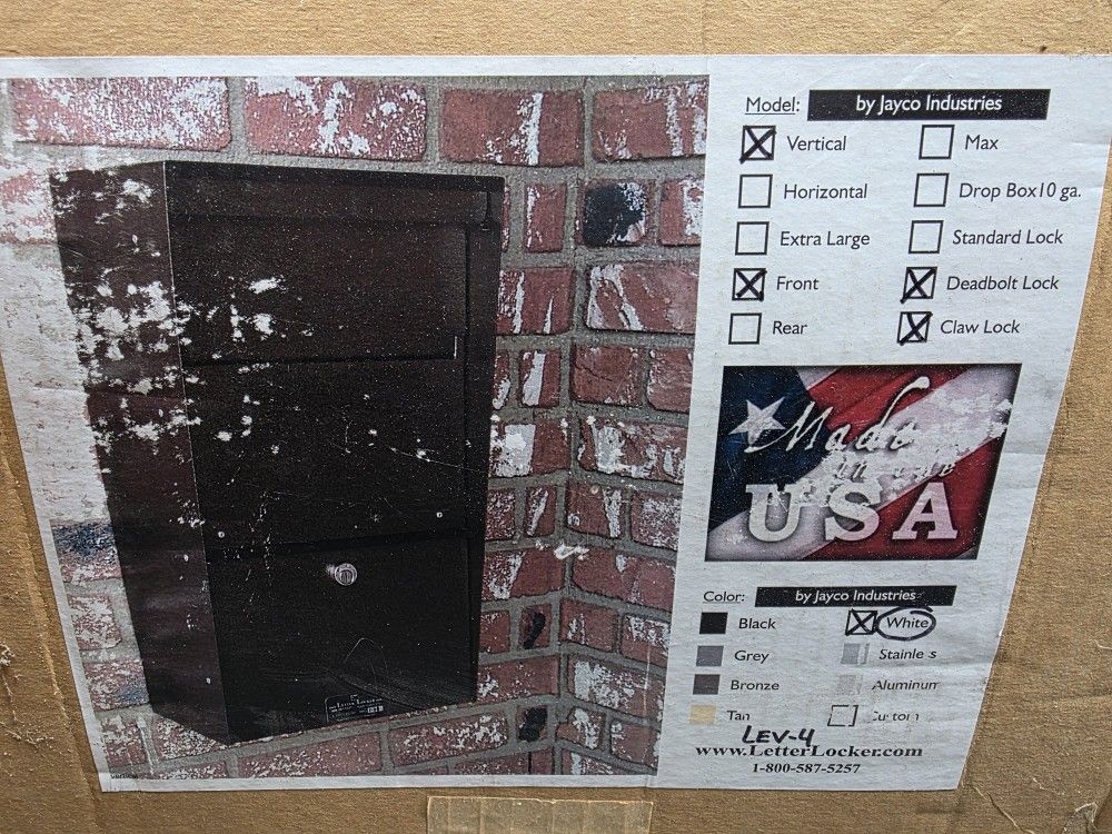 Wall Mount Drop Or Mail Box - Jayco Industries