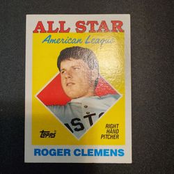 1988 Topps Roger Clemens Baseball Card