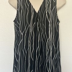 Black Work Sleeveless Top Tank