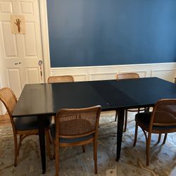 Black Lacquer dining Room Table 