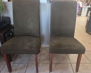 Tall green chairs