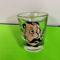 Vintage SHOT Glass I Say Jolly 3D EYE Affect 