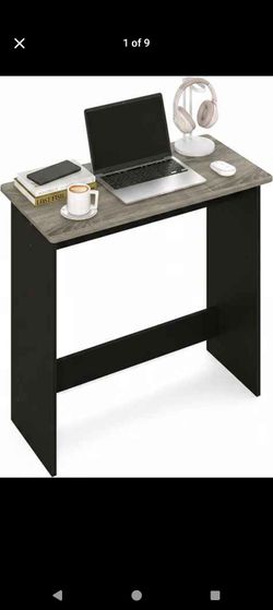New in box
Furinno Simplistic Small Desk, 31.3" Wide Gaming Desk, Rectangular Computer Desk with Rounded Edges, Office Desk for Home Office, Bedroom, 