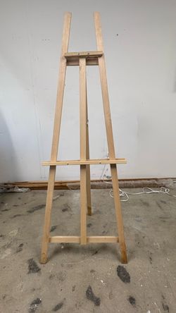 Large canvas easels wood 2