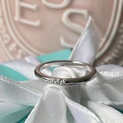 Tiffany & Co. Forever Diamond Ring in Platinum with Diamonds size 5 $1600