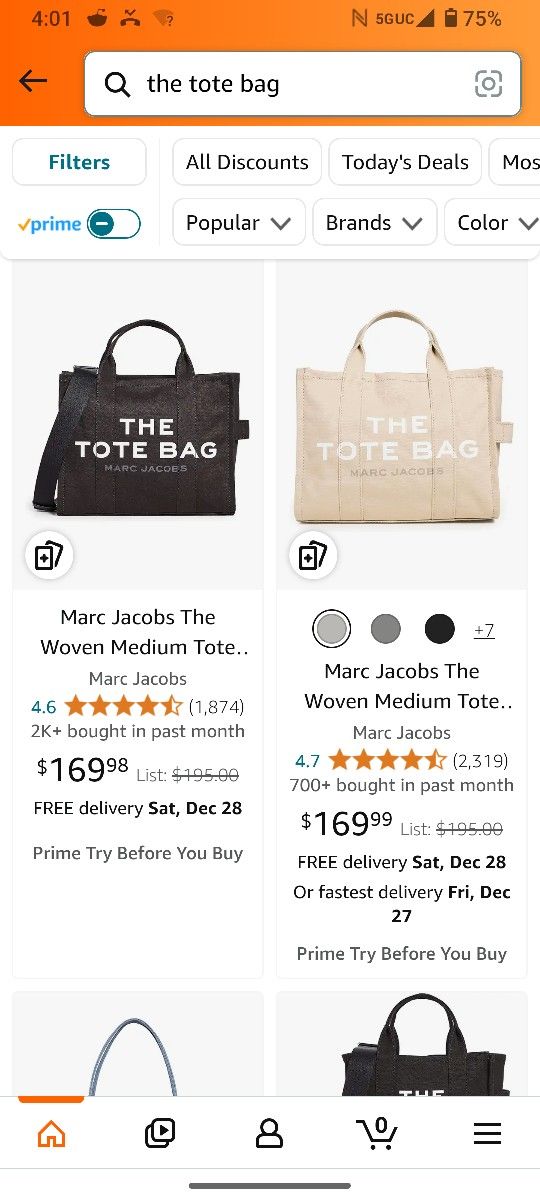 The Tote Bag (No Name) Our #1 Best Seller!