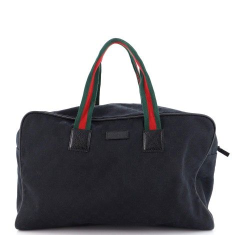 Gucci Web Carry On Duffle Bag GG Canvas Large