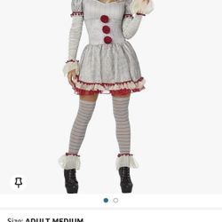 Spirit Halloween It Adult Pennywise Dress Costume | Officially Licensed | Clown Cosplay | TV and Movie Costume