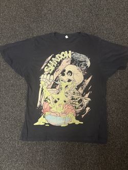 Shadow Skeleton Graphic Black T-Shirt