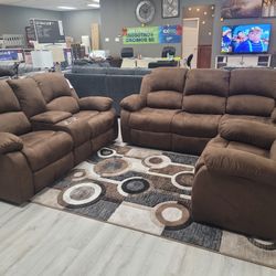 ❇️ Brand New 3PCS Reclining Living Room / No Credit Needed Financing / We Deliver 