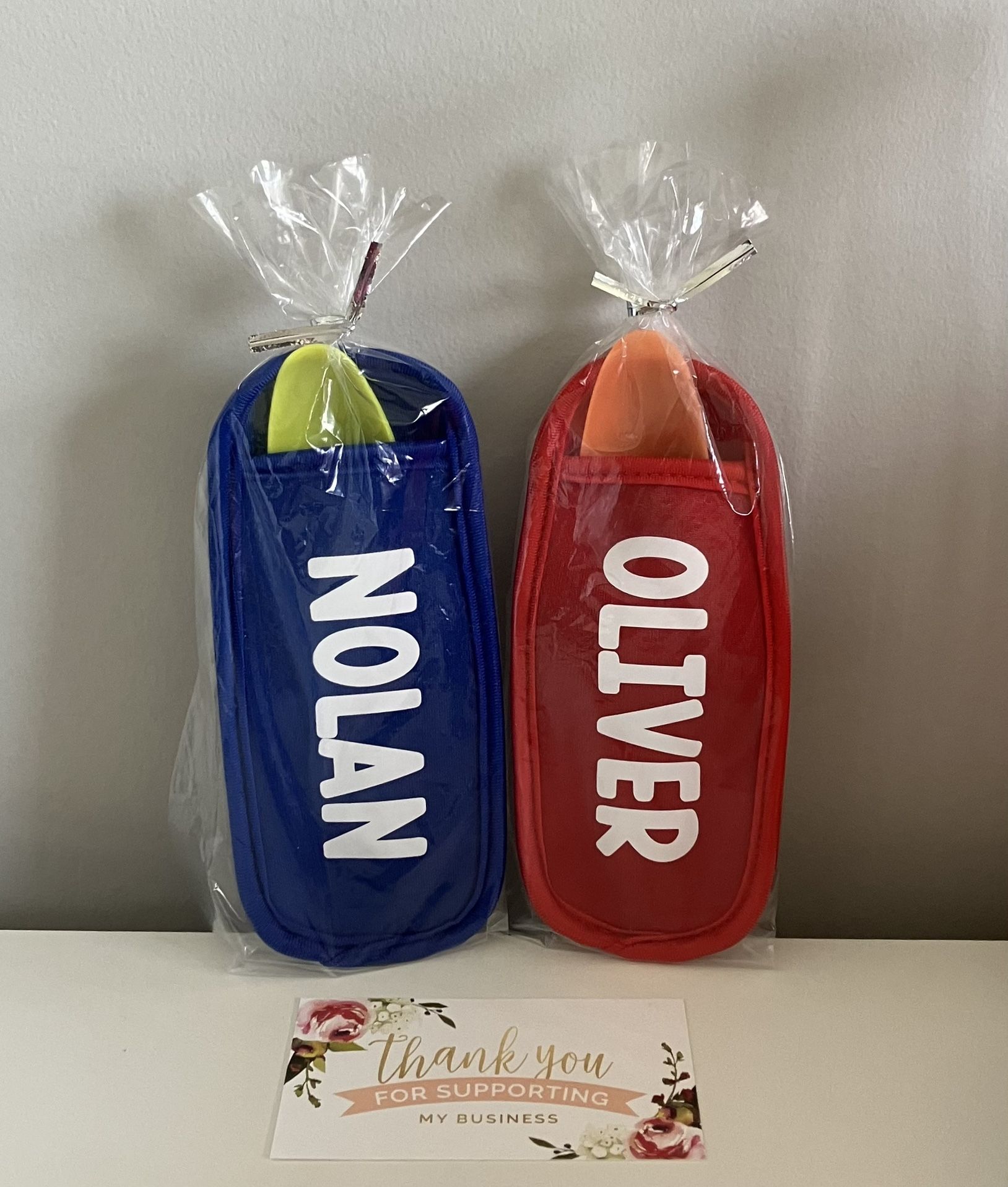 Personalized Freeze Pop Popsicle Holders Custom Made With Name Party Favor Antifreeze Holders