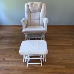 Glider Chair With Ottoman 