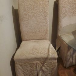 Tall Queen Beige Chairs