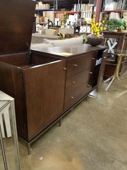 Credenza with wine rack