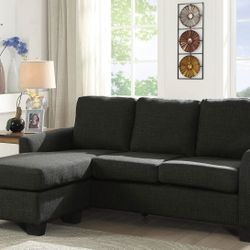 Erin Sectional Dark Gray By FoA🚨Finance&Delivery Available