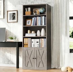 Grey office bookshelf MSG002 ( HN )