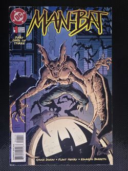 Man-bat 1 1996 Signed by Kevin Nowlan DC Comics NM near mint 