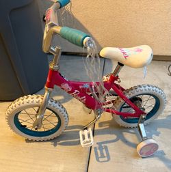 12 inch dynacraft Barbie bmx bike for girls pink Barbie bicycle