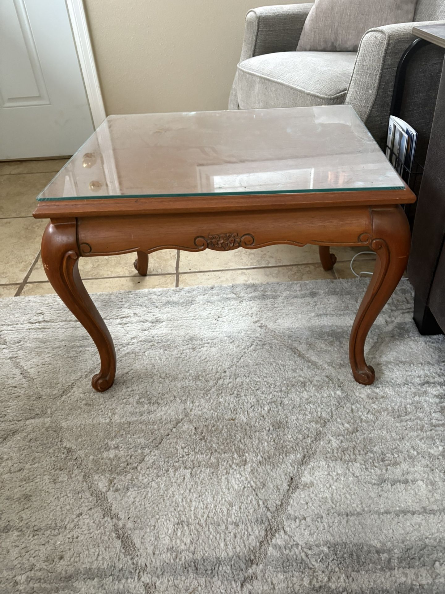 Vintage End/ Coffee Table Solid Wood