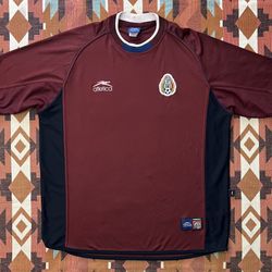 Rare Vintage Atletica 2002 Mexico National Team 3er Burgundy Jersey Men’s XL