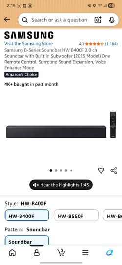 Samsung B-Series Soundbar