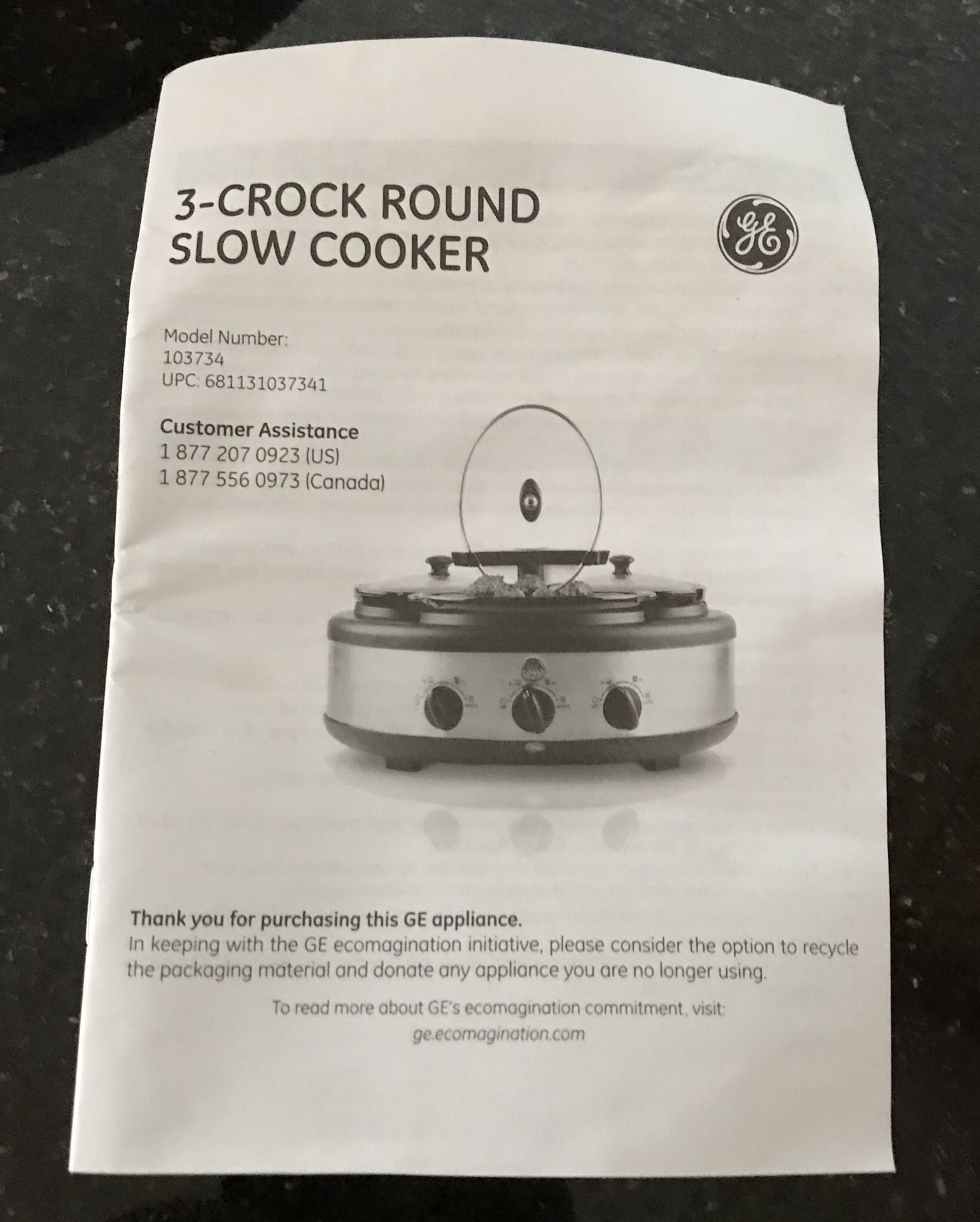 GE 3-Crock Round Slow Cooker NEVER USED! for Sale in Wild Rose, WI