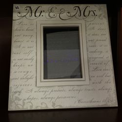 Mr And Mrs Picture Frame 