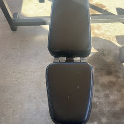 Weight bench and weights