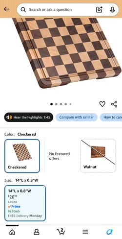 Checkered Cutting Board