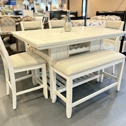 New 6pc Counter Height Dining Set