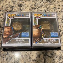 Robin & Franky One Piece Bronze Funko Pop